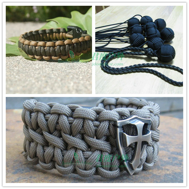 Cheap Goat Tents 650 Military Paracord 9 Strand 4mm Tactical Parachute Cord Camping Accessories DIY Weaving Outdoor Survival Equipment Tent Rope Paracord 